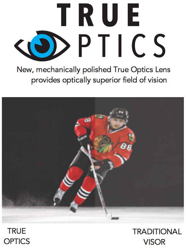 Bauer Pro Straight Visor - Clear, Medium