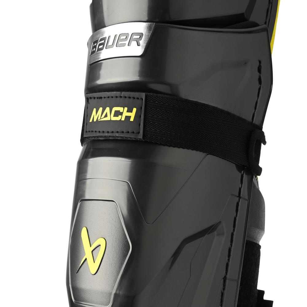 Bauer S23 Supreme Mach Ice Hockey Shin Guards - Intermediate