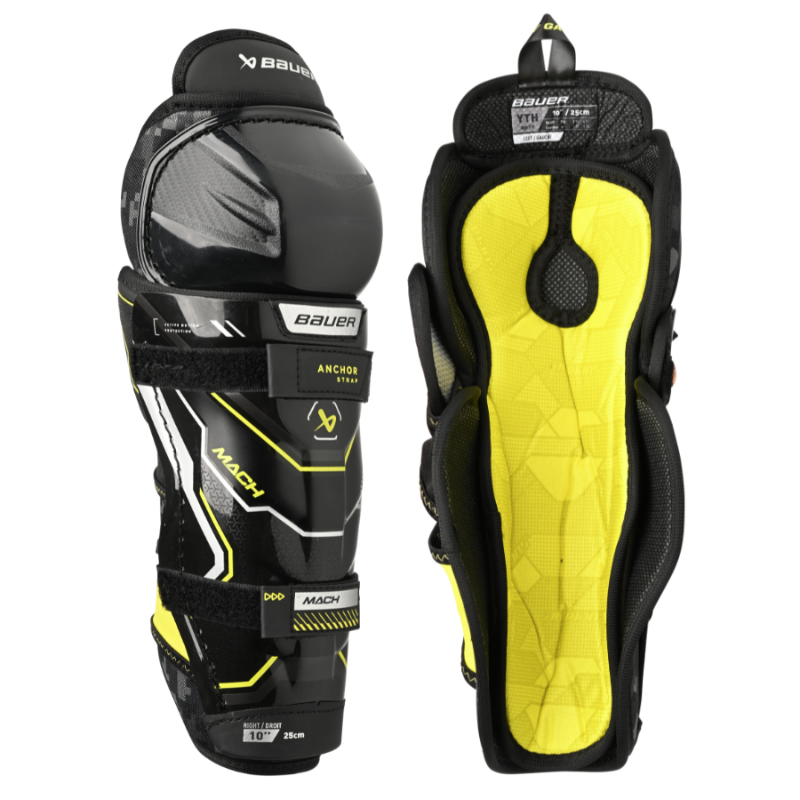 Bauer Supreme Mach Hockey Shin Guards - Youth (2023)